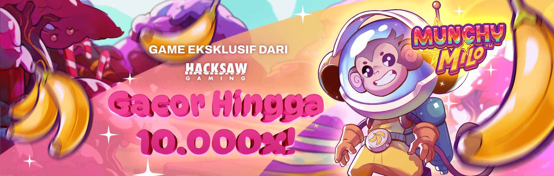 HACKSAW - MUNCHY MILO GAME PROMO BANNER