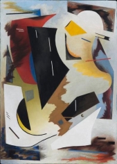 Alice Trumbull Mason, "Colorstructive Abstraction," 1944, oil on masonite, 28 x 20 in.