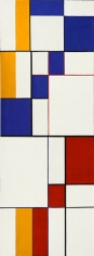 Diagonal Passage: Red-Blue-Yellow, 1949, oil on canvas, 54 x 20 in.