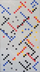 Inch Squares No. 3, 1948-49, oil on canvas, 48 x 26 in.