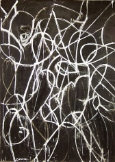 In Orbit, 2007, acrylic on canvas, 84 x 60 in.