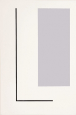 Grey Rectangle - Black Line, 1992, oil on canvas, 72 x 48 in.