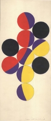 Untitled, 1968, acrylic and graphite on paper, 19 x 8 1/8 in.