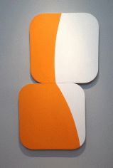 Constellation Orange-White, 1967, oil on canvas, 63 x 38 in.