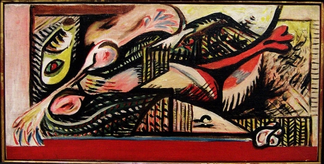 Reclining Woman, CR#69, c. 1938-41, oil on canvas
