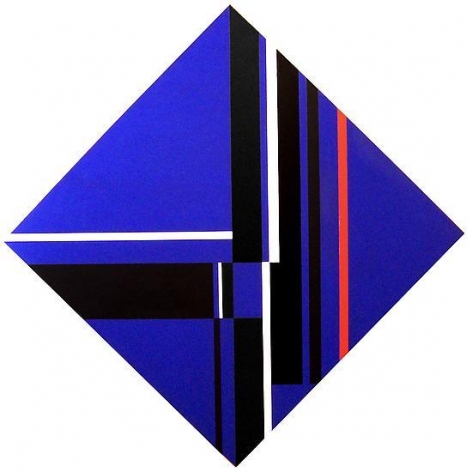 Ilya Bolotowsky, Deep Blue Diamond, 1978, acrylic on canvas, 48 x 48 in.