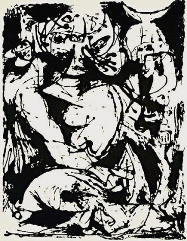 Untitled, CR1095 (After painting Number 22, CR344), 1951 (Printed from original screen in 1964), screenprint, 29 x 23 in.
