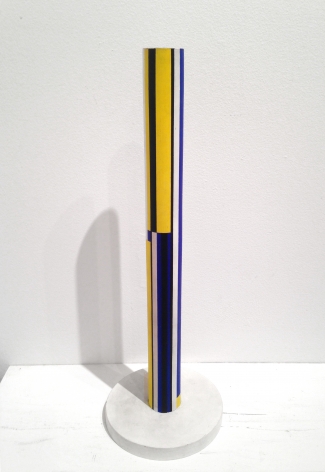Ilya Bolotowsky, "Round Column / Yellow Column," 1963, acrylic on wood, 18 x 1 3/4 in.