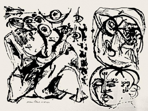 Untitled (After CR#328), 1951, screenprint, ed. 16/25, 23 x 29 in., CR#1096 (P32), signed and dated with edition number &quot;25/16&quot;