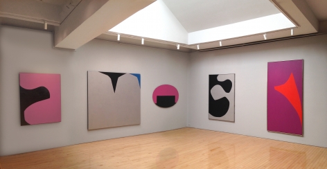 From Right to Left:, Violet Scarlet, 1965, Oil on canvas, 87 x 41 in.