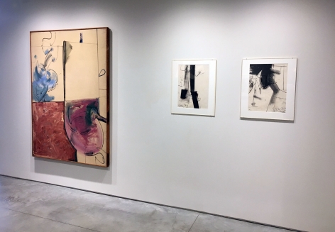 From Right to Left:, Untitled, 1963, Ink and graphite on paper, 20 x 15 in.