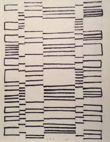 Untitled, 1945, ink on paper, 15 1/2 x 12 in.