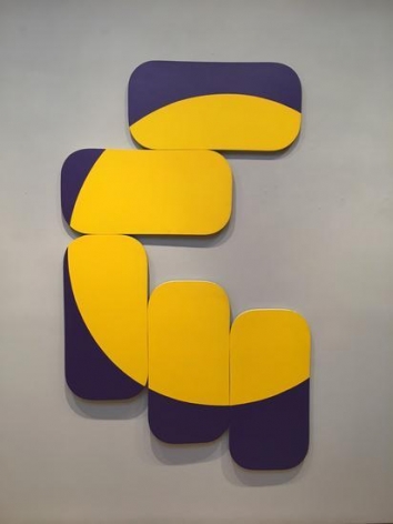 Constellation Yellow-Blue-Violet, 1970, acrylic on canvas, 76 3/4 x 46 in.