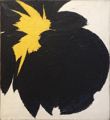 Black/Yellow, 1958, oil on canvas, 19 x 17 in.