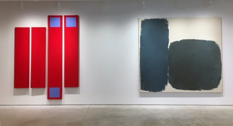 From Right to Left:, RAY PARKER (1922-1990), Untitled (#756), 1961, Oil on canvas, 79 x 87 in.