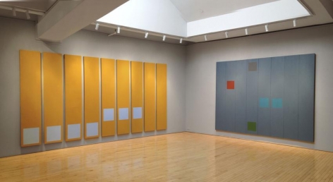 Installation view, "Doug Ohlson: Panel Paintings from the 1960s," Washburn Gallery, New York, February 5 - March 28, 2015