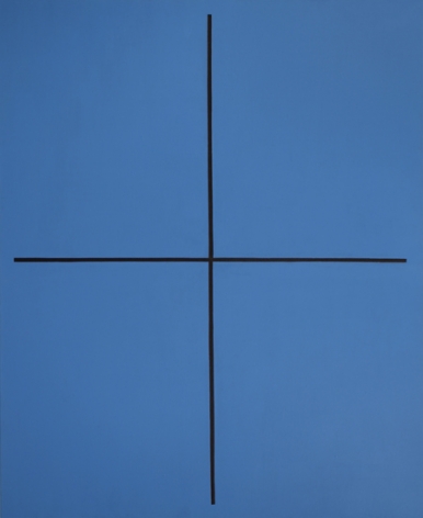 Event in Blue, 1994, oil on canvas, 66 x 54 in.