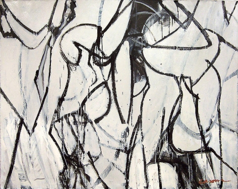 Not to be Touched, 2006, acrylic on canvas, 60 x 75 in.