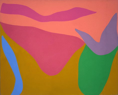 Untitled, 1973, oil on canvas, 44 x 54 1/4 in.