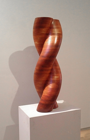 Jack Youngerman, "Gemini," 1994, mahogany, 36 x 11 1/2 x 7 in.