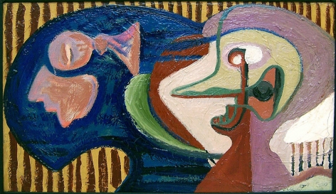 David Smith, Untitled, 1934, oil on canvas, 14 x 24 in.