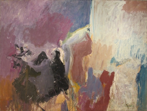 Untitled, c. 1957, oil on canvas, 77 x 96 in.