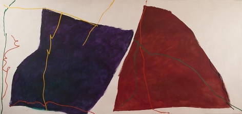 Untitled, 1980, oil on canvas, 74 x 166 in.