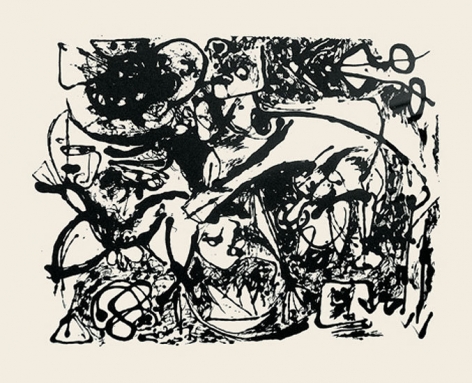 Untitled, CR1092 (After painting Number 8, CR327), 1951 (Printed from original screen in 1964), screenprint, 23 x 29 in.