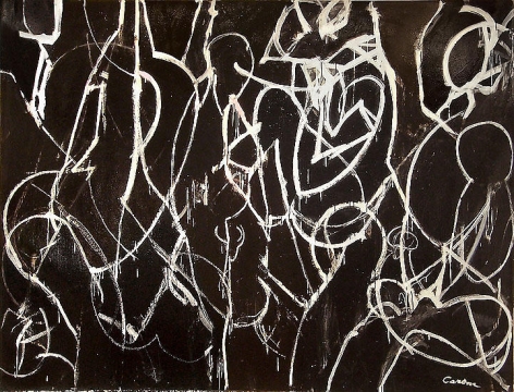 Psychic Blackout, 2007-08, acrylic on canvas, 84 x 108 in.