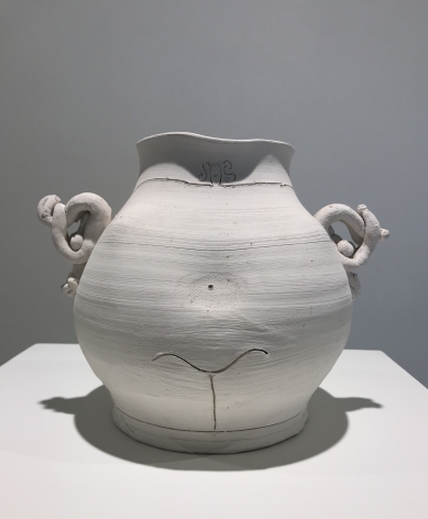 Vase,&nbsp;1979, clay, 14 x 8 x 8 in. (verso)